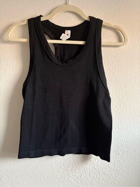90 Degree By Reflex Black Ribbed Tank Top